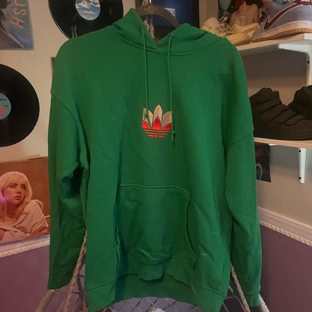 green medium adidas hoodie